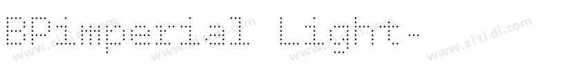 BPimperial Light字体转换
